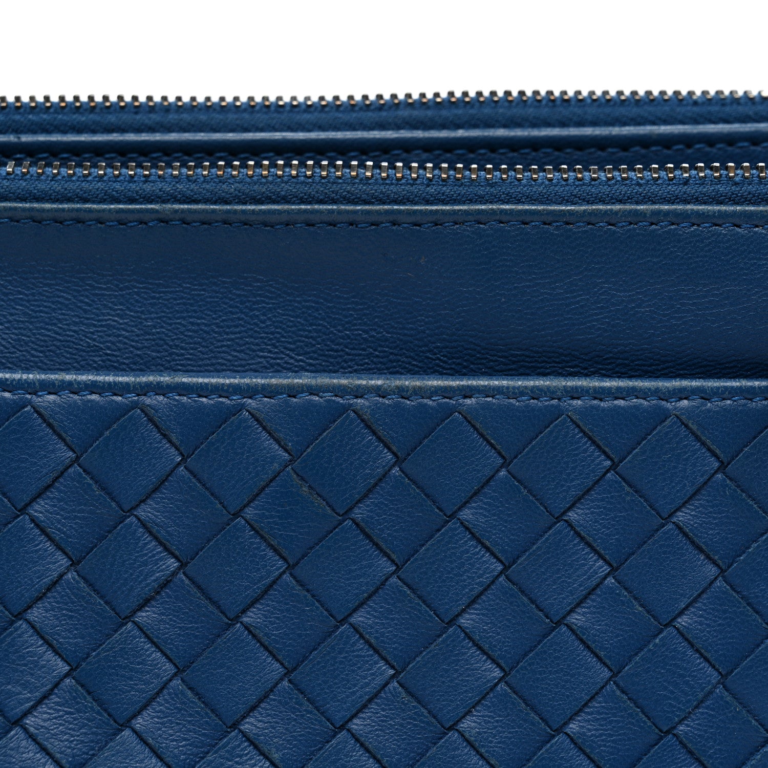 Bottega Veneta Nappa Intrecciato Fold Over Wallet Empire 8 of 11