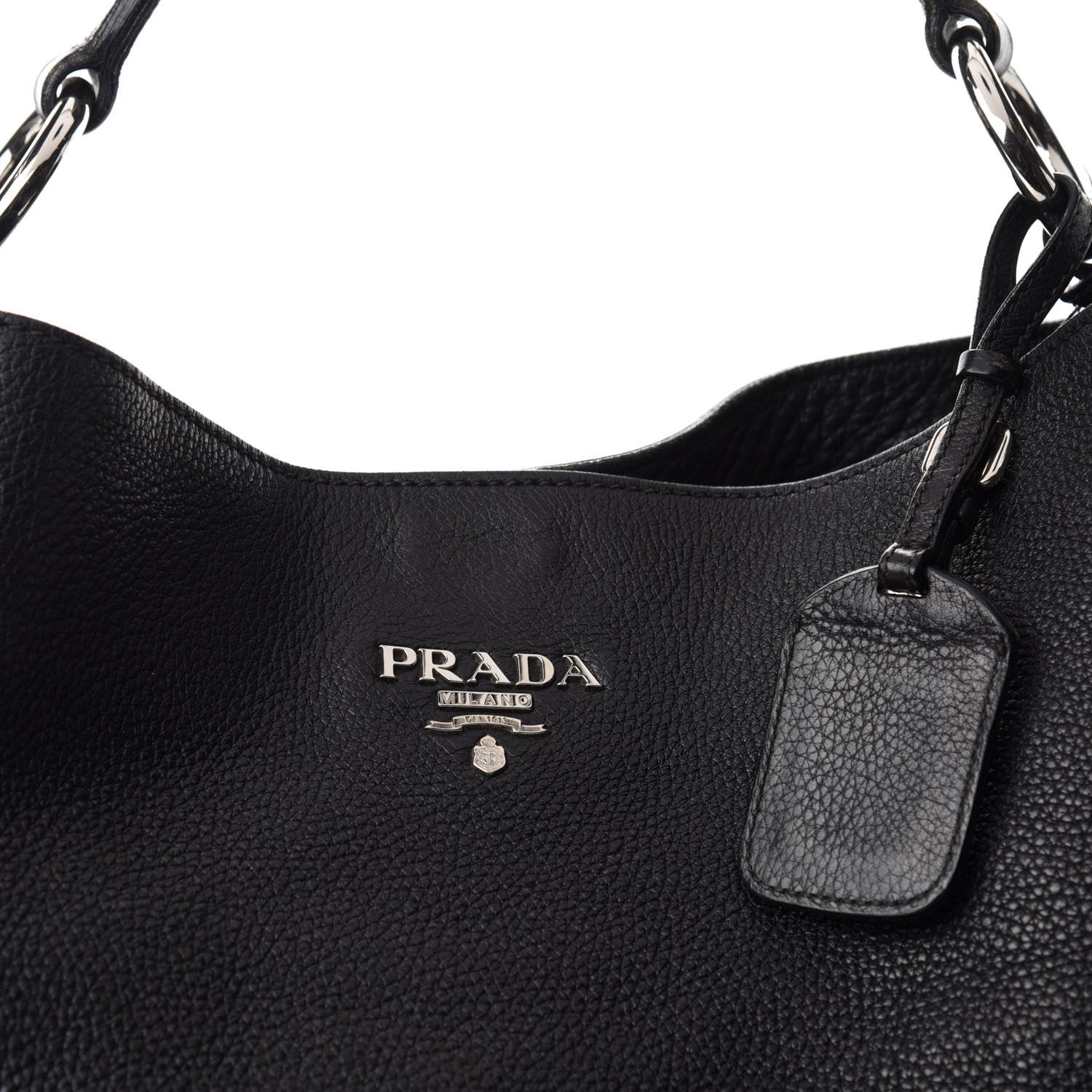 Prada Vitello Daino Hobo Black 19 of 19