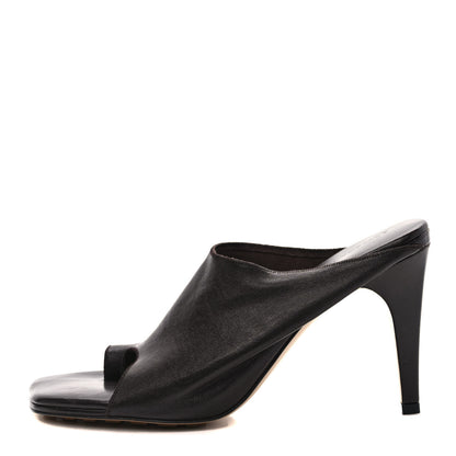 Bottega Veneta Nappa Square Toe Slip-On Mule Sandals 40 Fondante 1 of 9
