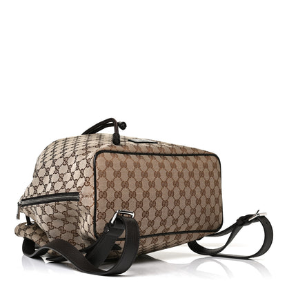 Gucci Monogram Dollar Calfskin O Drawstring Backpack Beige Ebony Testa di Moro Dark Chocolate 4 of 10