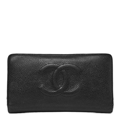 Chanel Caviar Timeless CC Yen Wallet Black 1 of 7
