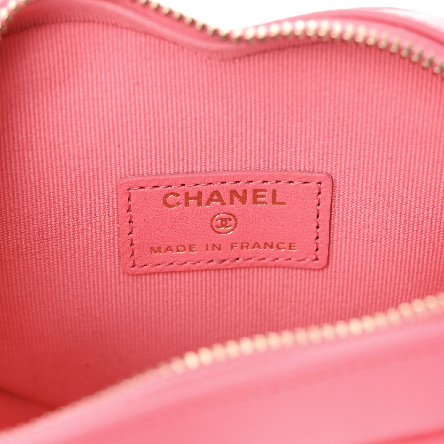 Chanel Lambskin Quilted CC In Love Heart Clutch With Chain Pink 5 of 9