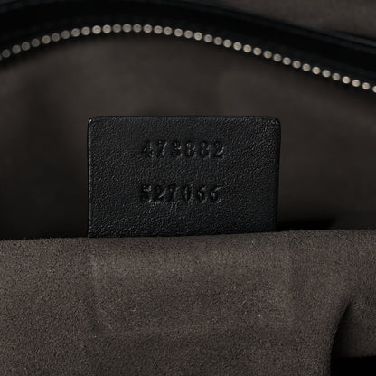 Gucci Guccissima Medium Flat Messenger Bag Black 7 of 15