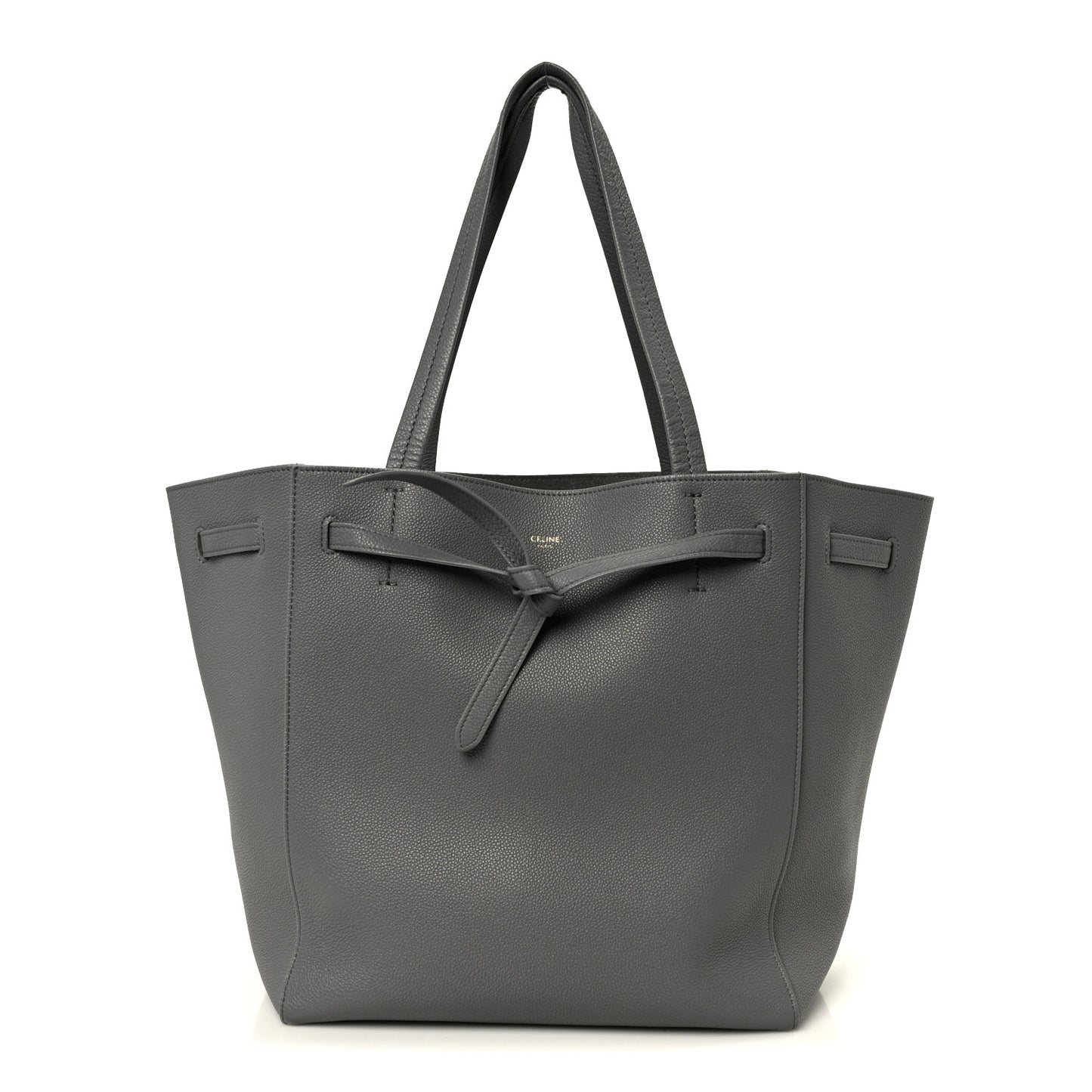 Soft Grained Calfskin Small Belt Cabas Phantom Grey