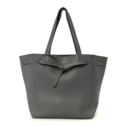 Celine Soft Grained Calfskin Small Belt Cabas Phantom Grey 1 of 11