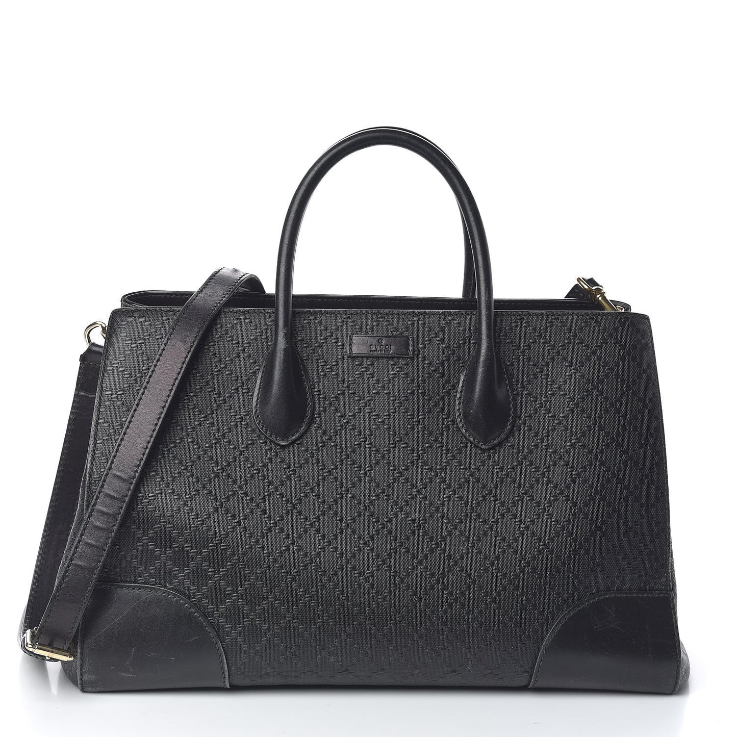 Hilary Lux Bright Diamante Medium Top Handle Bag Black