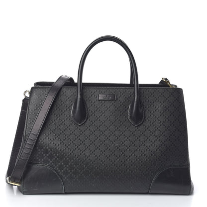 Gucci Hilary Lux Bright Diamante Medium Top Handle Bag Black 1 of 18