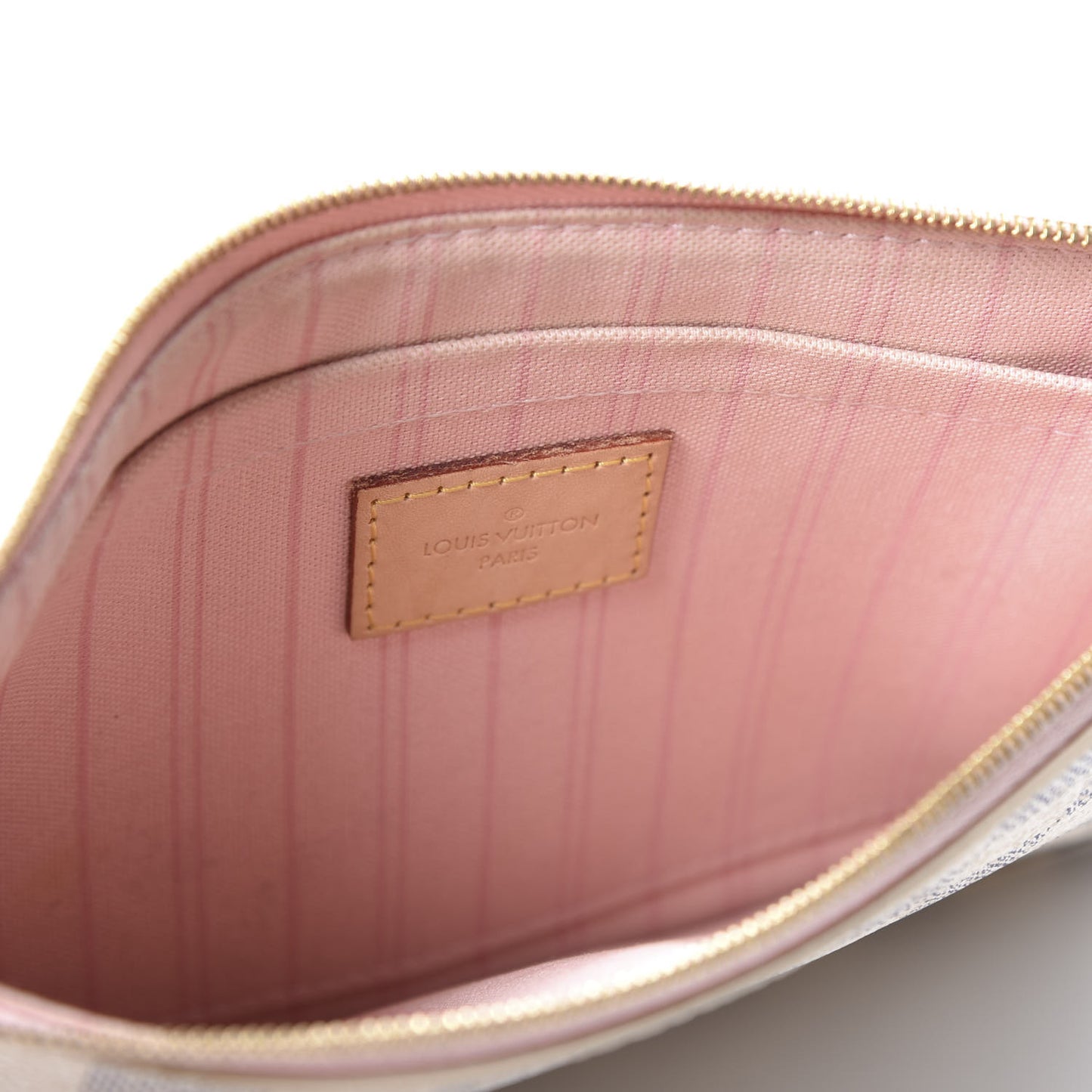 Damier Azur Neverfull MM GM Pochette Rose Ballerine