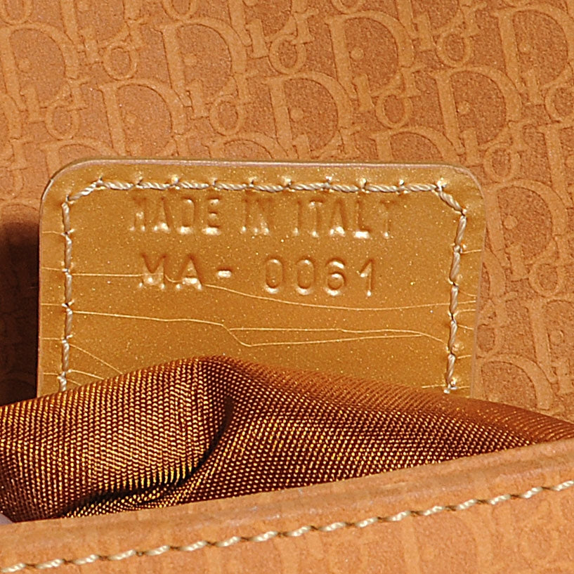 Suede Diorissimo Mini Lady Dior Gold