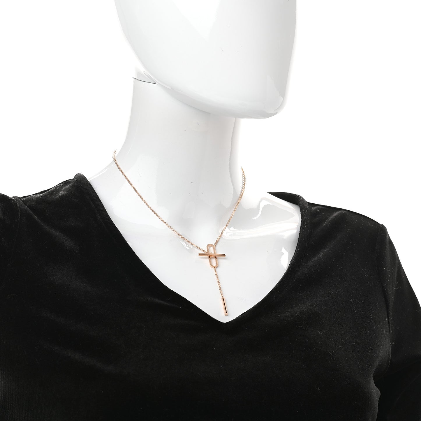 18K Rose Gold Diamond PM Ever Chaine D'Ancre Necklace