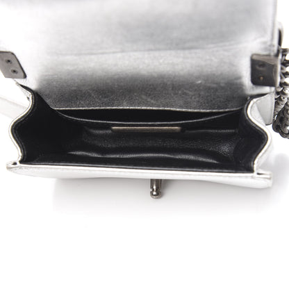 Chanel Metallic Galuchat Stingray Mini Boy Flap Silver 4 of 11