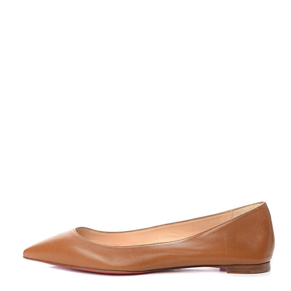 Christian Louboutin Shiny Nappa Ballalla Flats 36.5 Safari 1 of 7