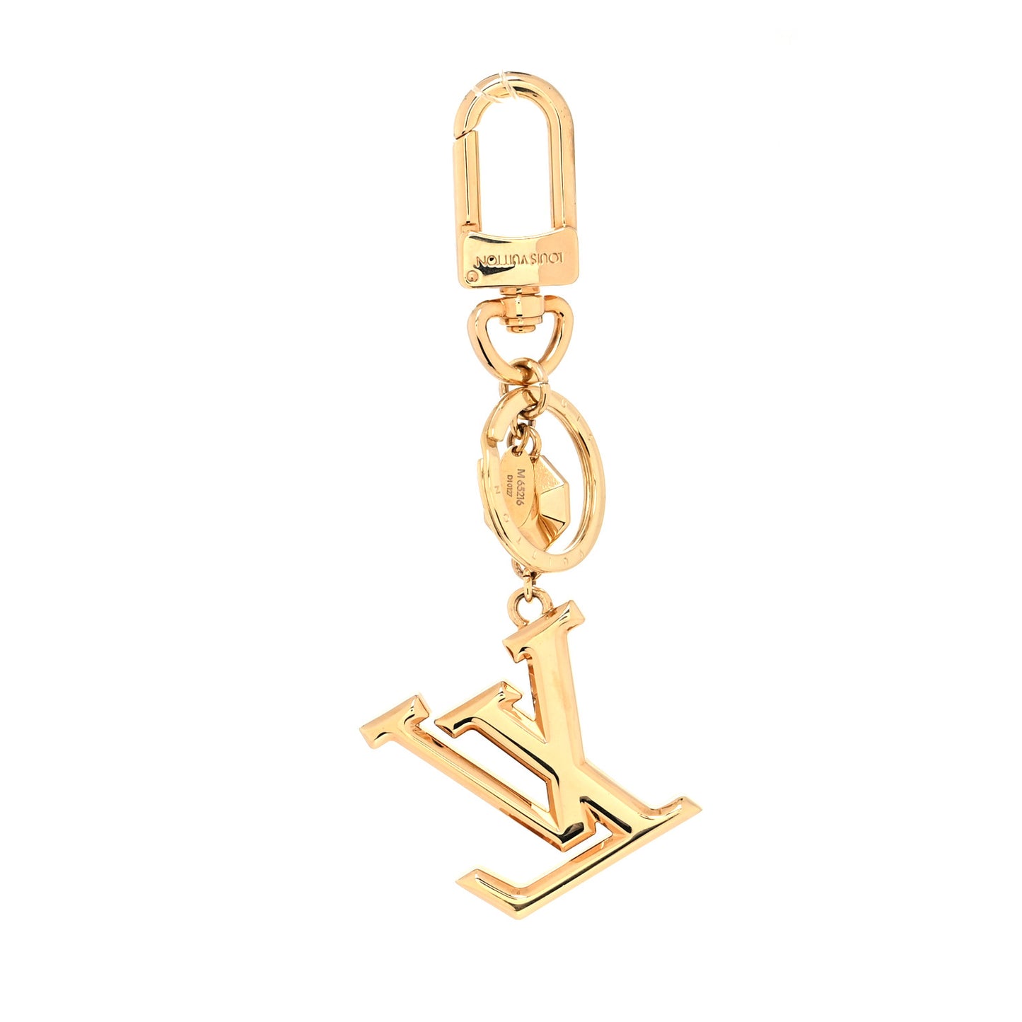 LV Facettes Bag Charm Key Holder Gold