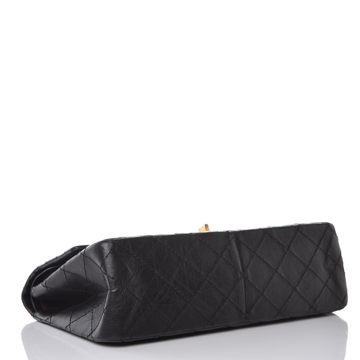 Aged Calfskin Quilted 2.55 Reissue 226 Flap Black