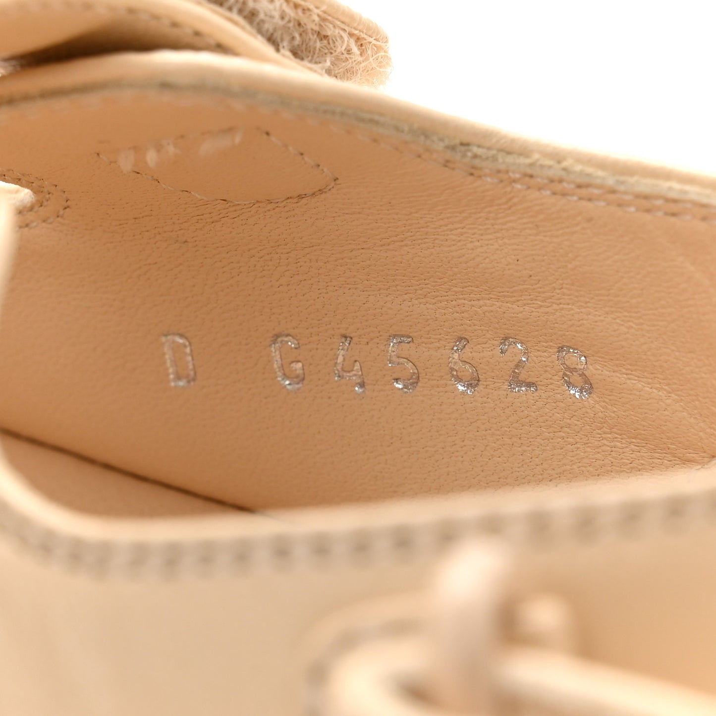 Lambskin Crystal CC Velcro Dad Sandals 40 Beige