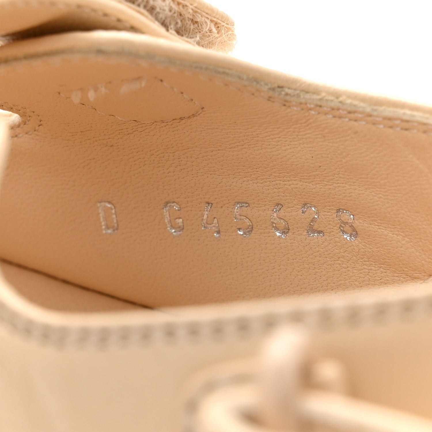 Chanel Lambskin Crystal CC Velcro Dad Sandals 40 Beige 8 of 9