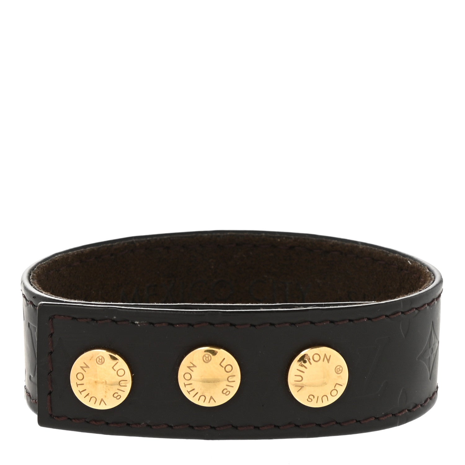 Louis Vuitton Mat Monogram Cuff Bracelet Brown 1 of 4