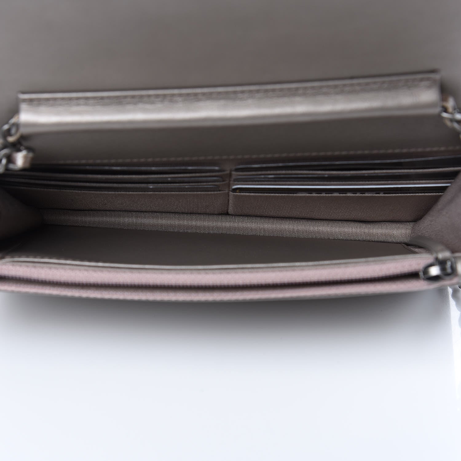 Chanel Metallic Caviar Quilted Boy Wallet On Chain WOC Copper 5 of 12