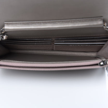 Chanel Metallic Caviar Quilted Boy Wallet On Chain WOC Copper 5 of 12