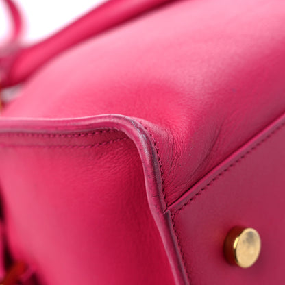 Saint Laurent Calfskin Small Monogram Cabas Fuchsia 11 of 16