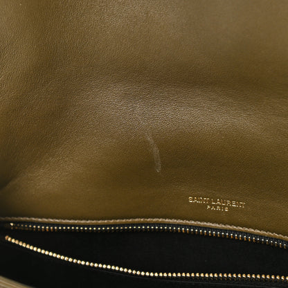 Saint Laurent Lambskin Matelasse Monogram Medium Niki Chain Satchel Seaweed 10 of 10