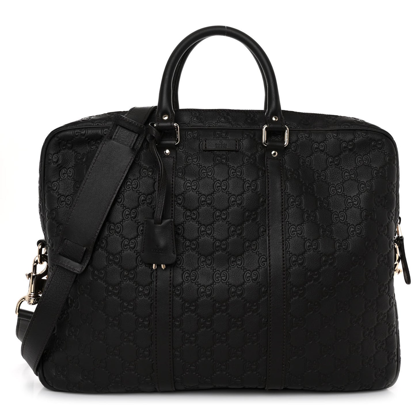 Guccissima Signature Briefcase Black