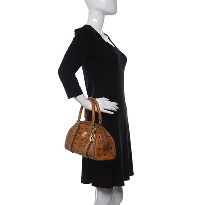 MCM Visetos Boston Bag Cognac 2 of 10
