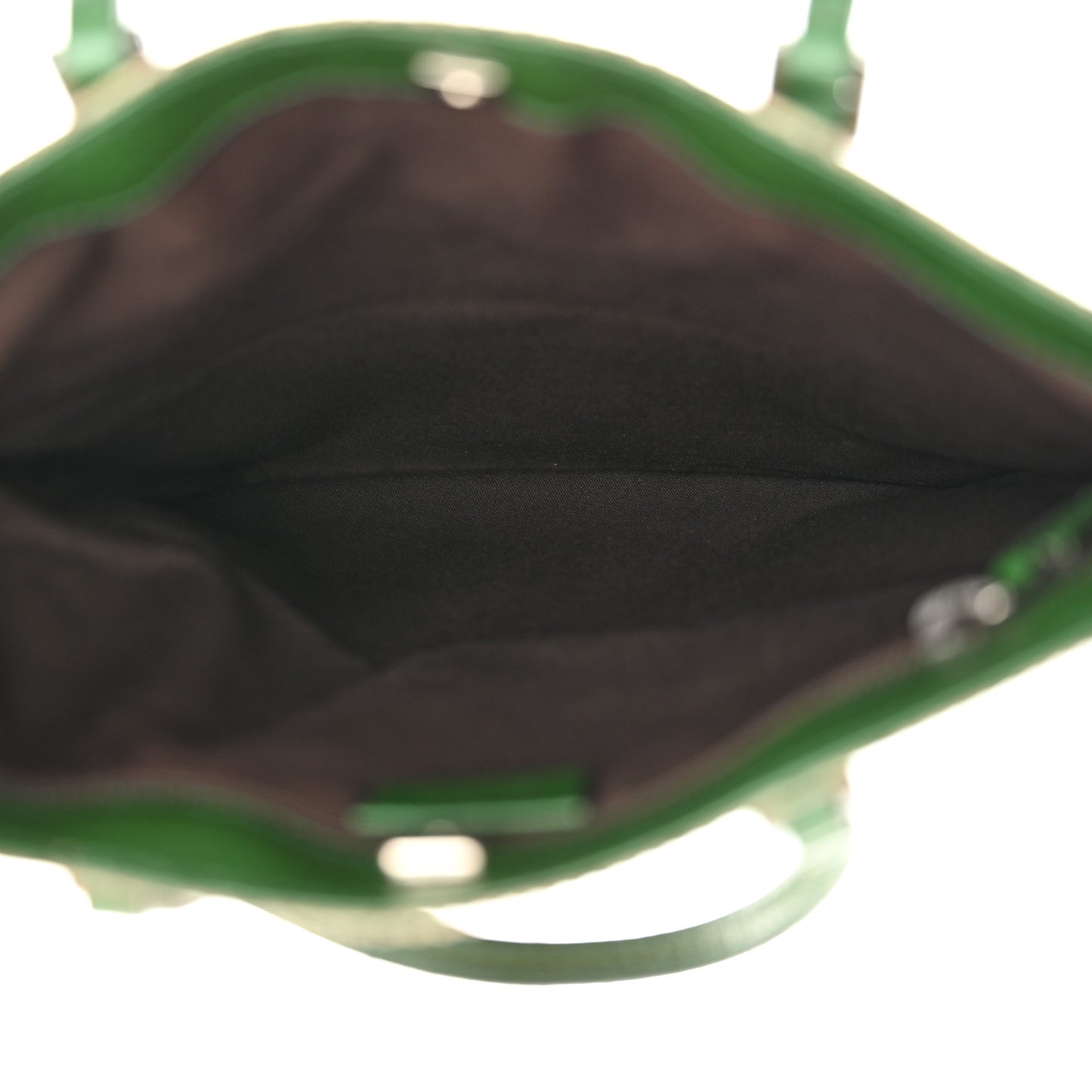 GG Plus Monogram Flat Vertical Tote Green