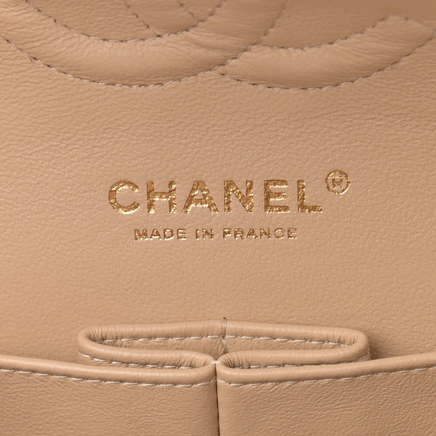 Chanel Caviar Quilted Medium Double Flap Beige 5 of 11