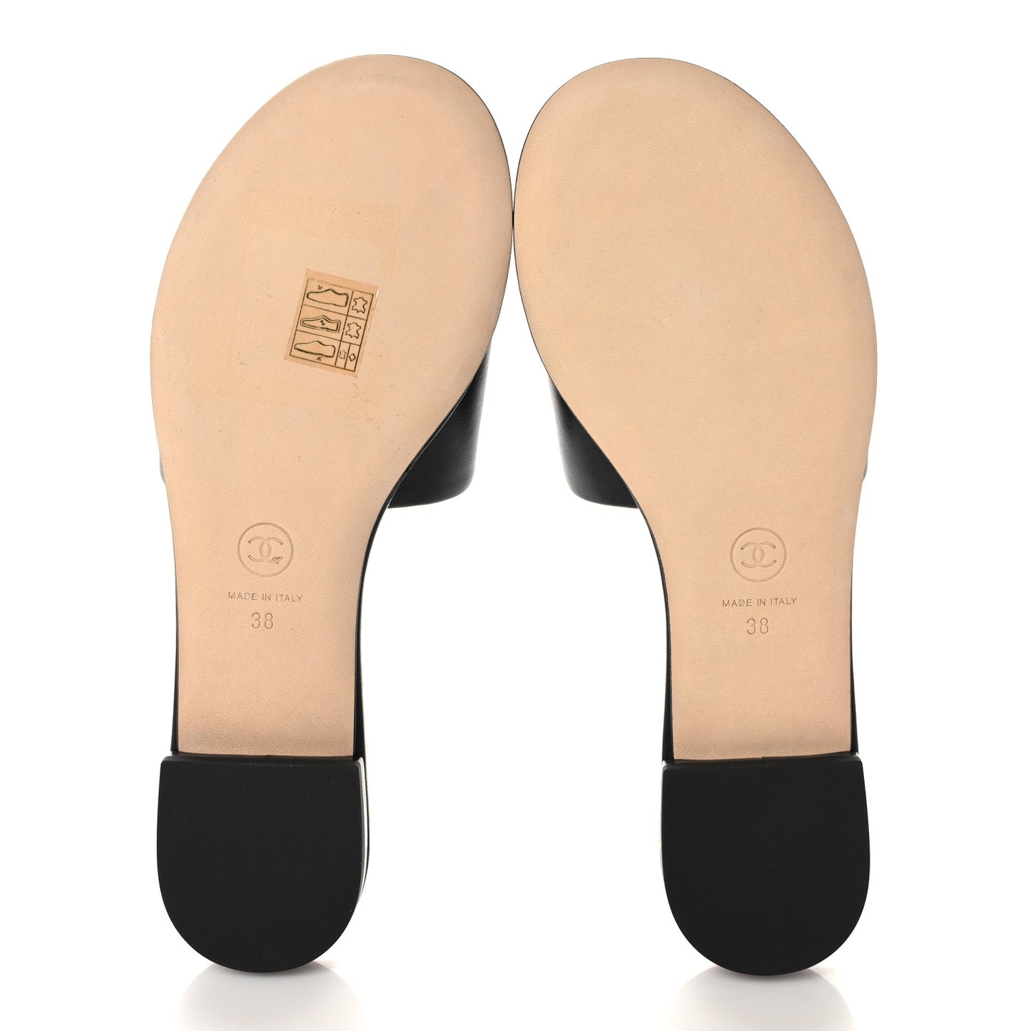 Lambskin Beaded CC Mules 38 Black
