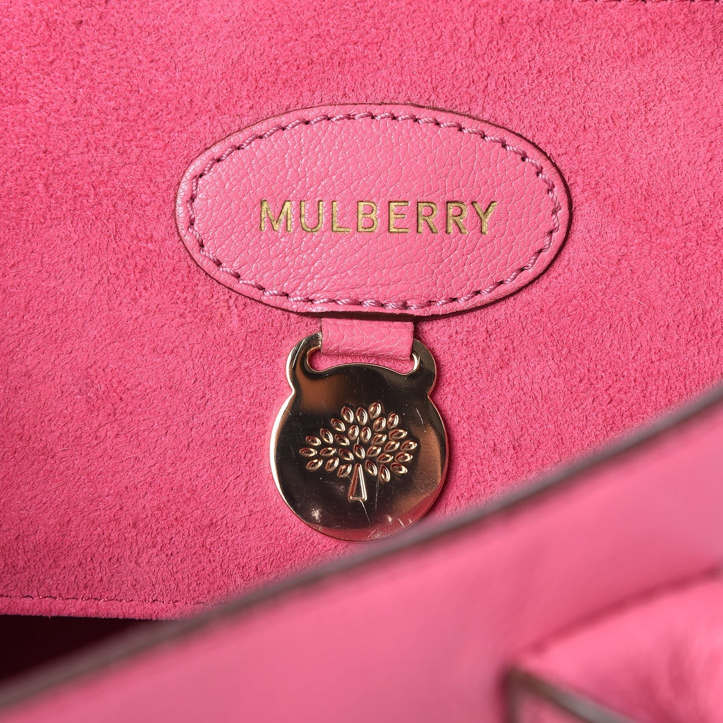 Glossy Goatskin Bayswater Raspberry