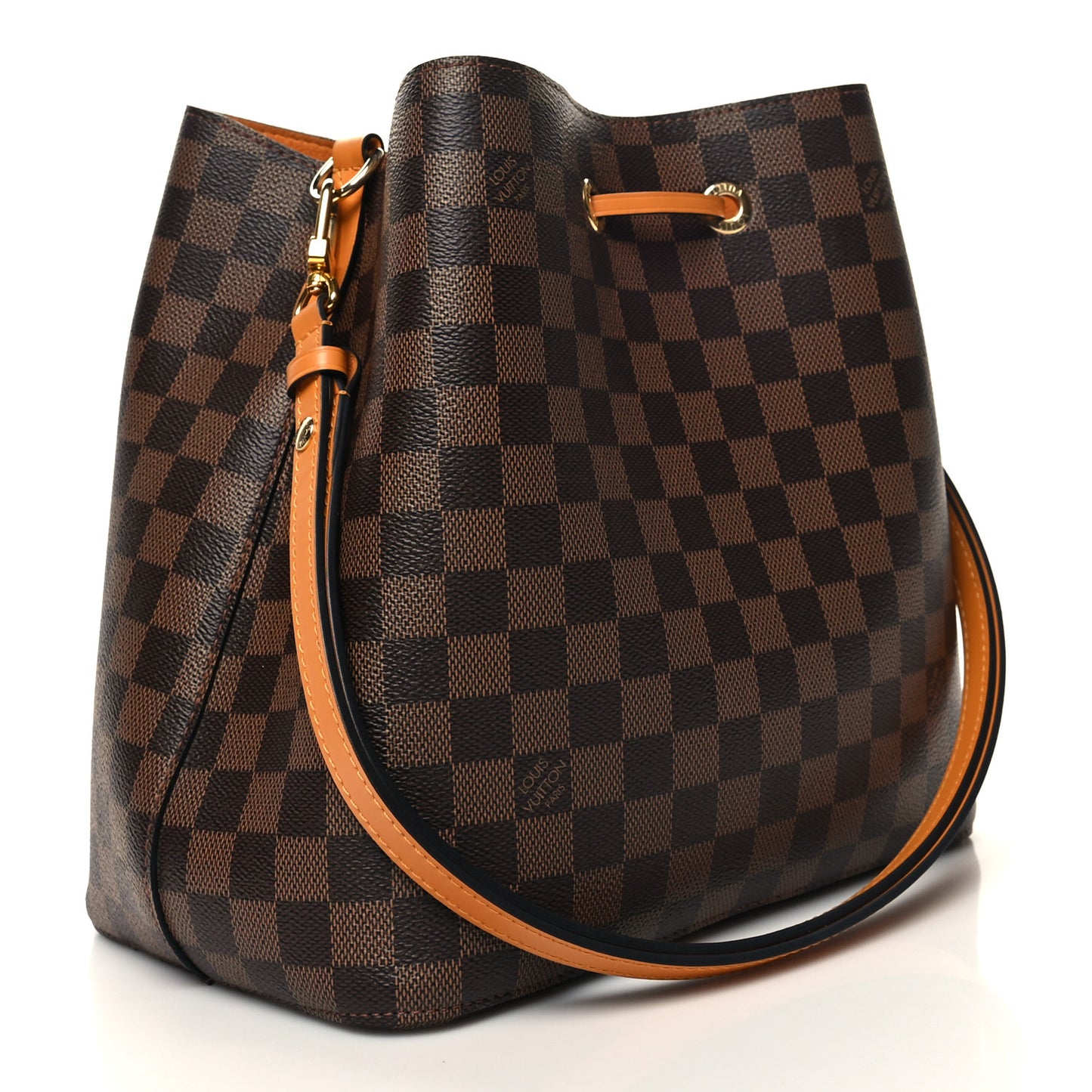 Damier Ebene Neonoe MM Safran