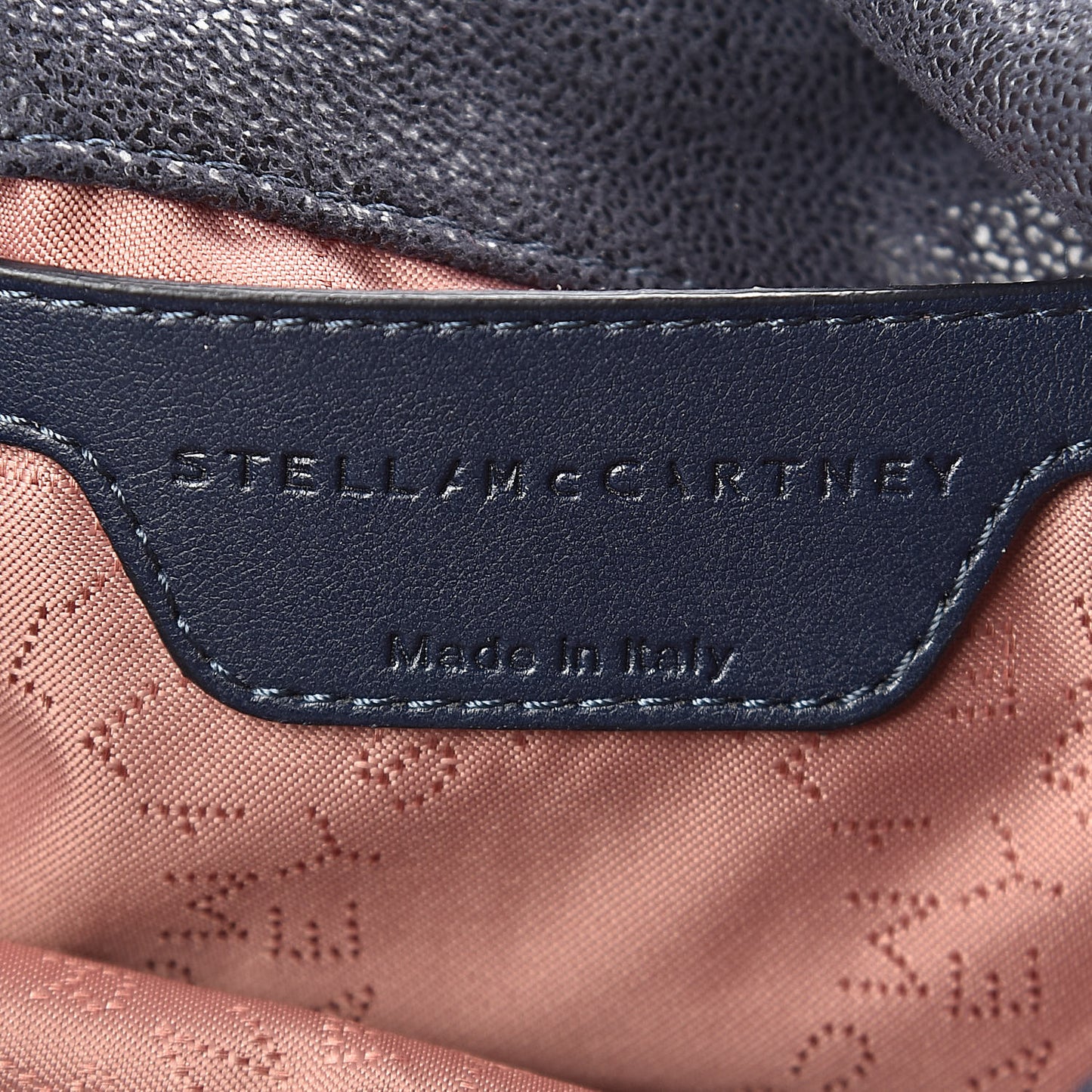 Shaggy Deer Mini Falabella Fold Over Tote Navy
