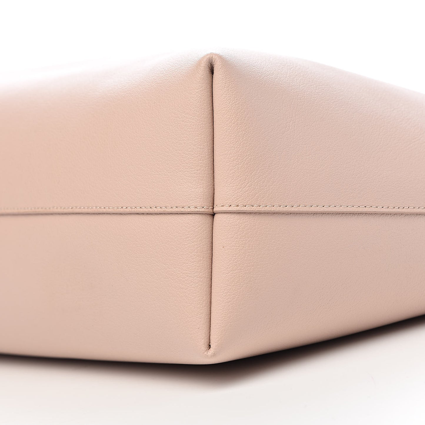 Calfskin Large Shopping Tote Pale Blush