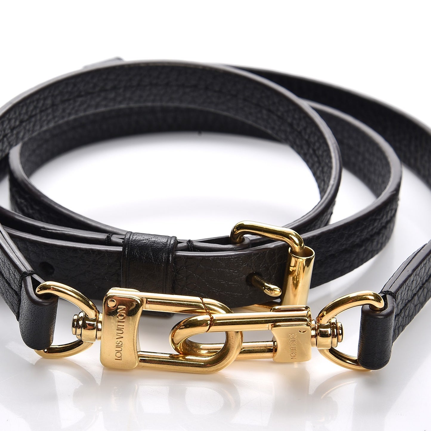 Calfskin Adjustable Shoulder Strap Black