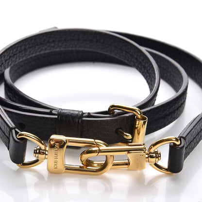 Louis Vuitton Calfskin Adjustable Shoulder Strap Black 2 of 3