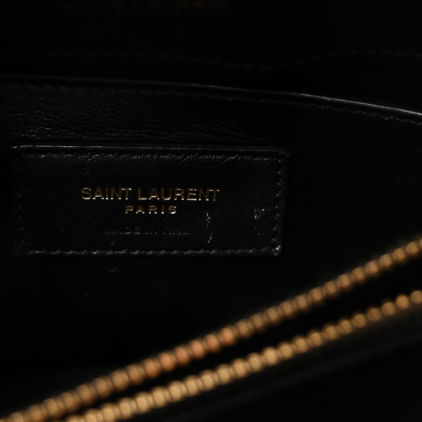Calfskin Y Quilted Monogram Small Loulou Chain Satchel Black