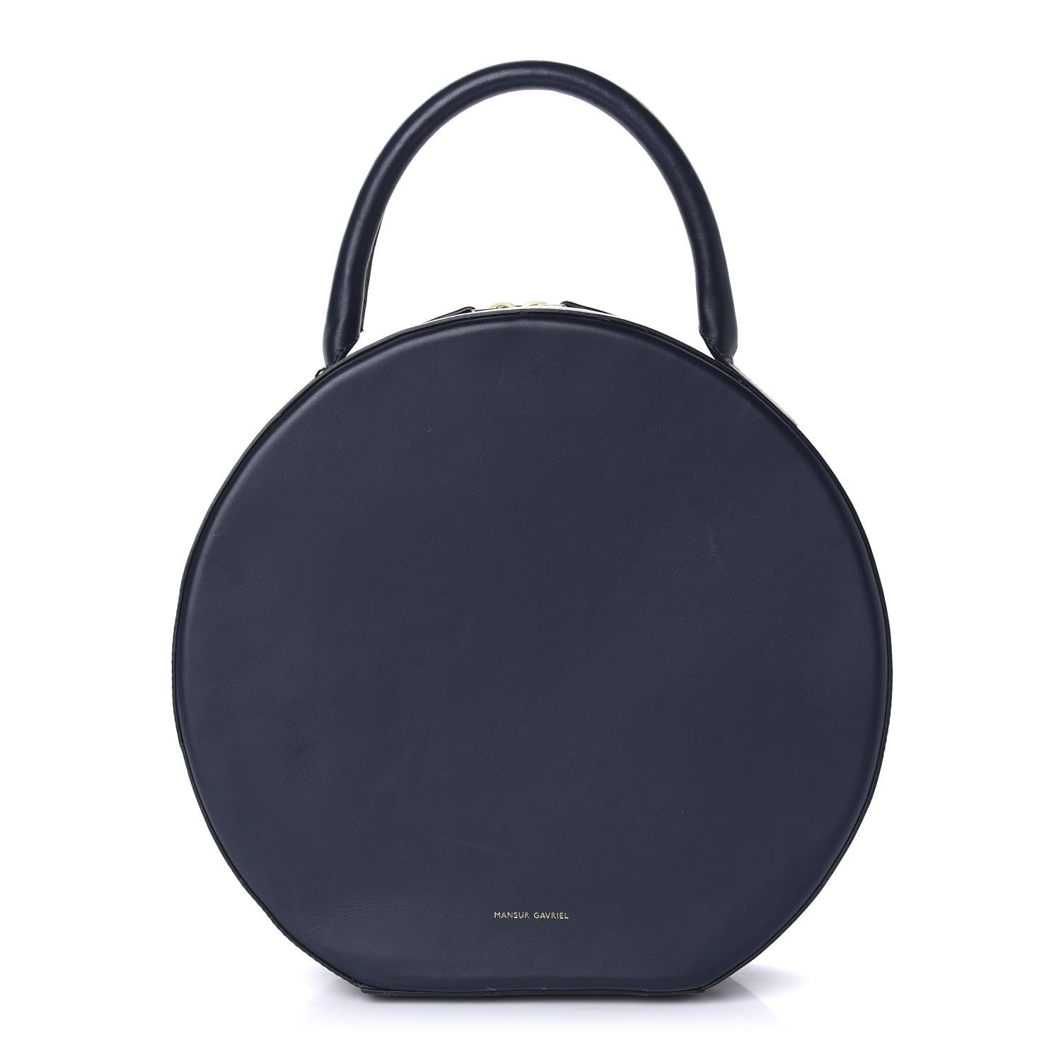 Mansur Gavriel Calfskin Circle Bag Navy 1 of 9