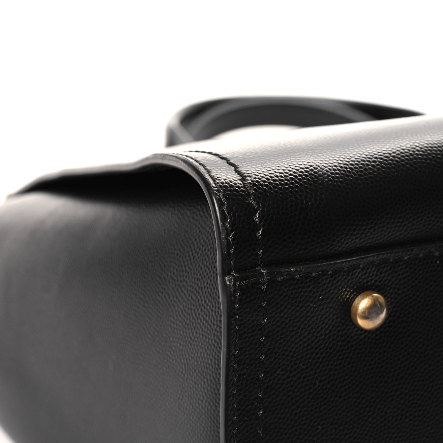 Caviar Medium Studded Deauville Tote Black