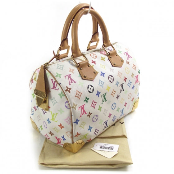 Monogram Multicolor Speedy 30 White