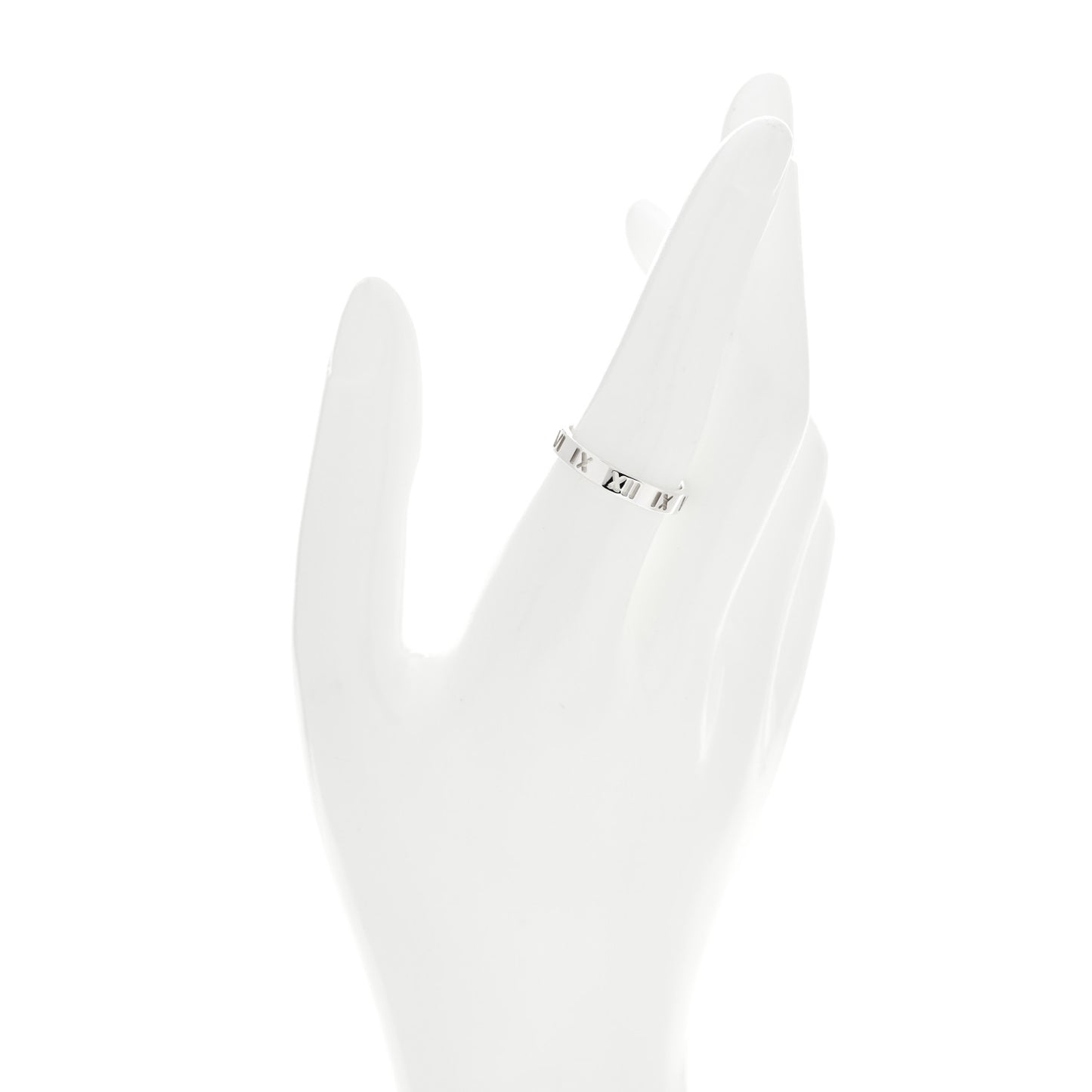 Sterling Silver Narrow Atlas Pierced Ring 58 8.25