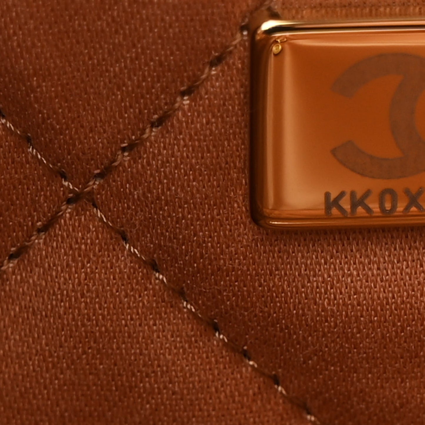 Shiny Calfskin Quilted Small Chanel 22 Beige