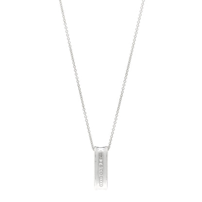 Tiffany Sterling Silver 1837 Oval Loop Pendant Necklace 1 of 4