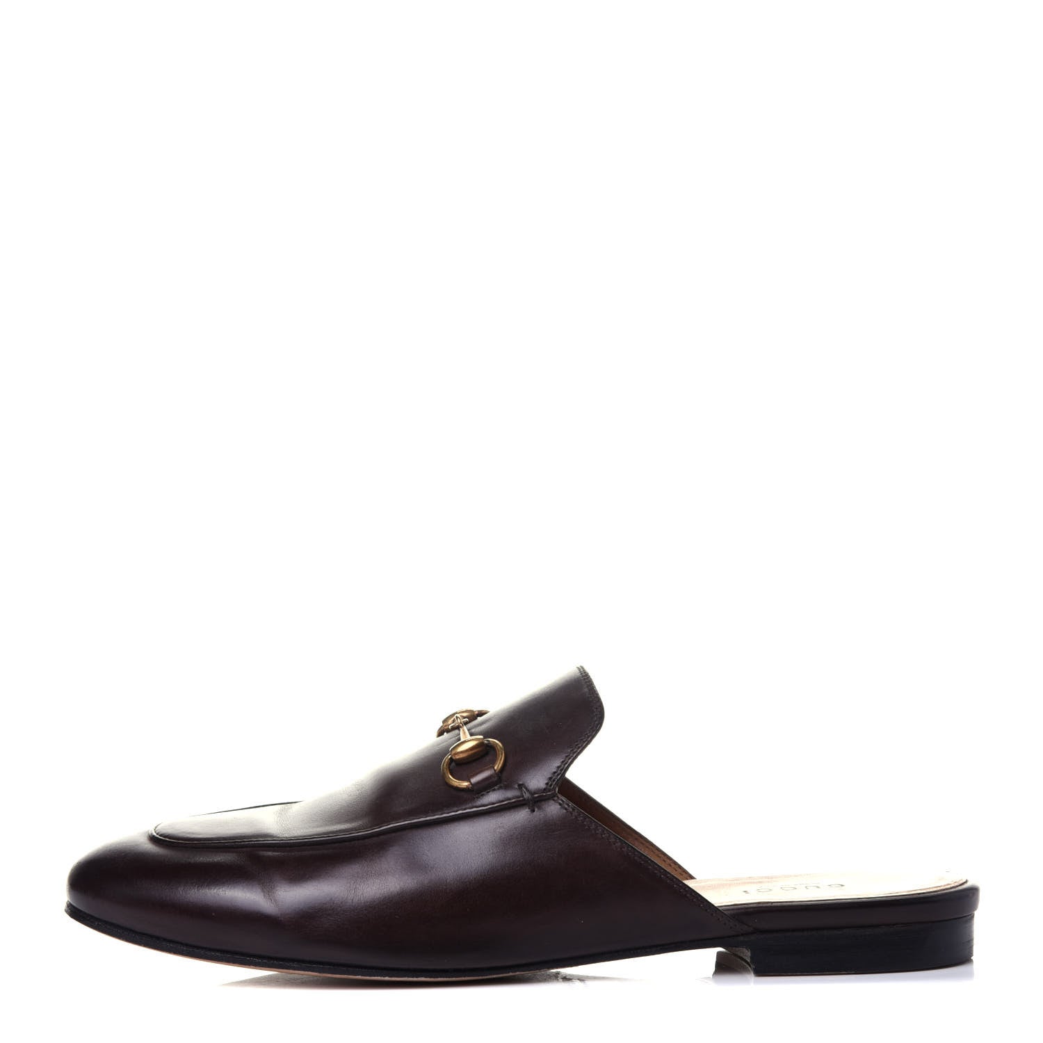 Gucci Calfskin Womens Princetown Slippers 39 Fondente Brown 1 of 13