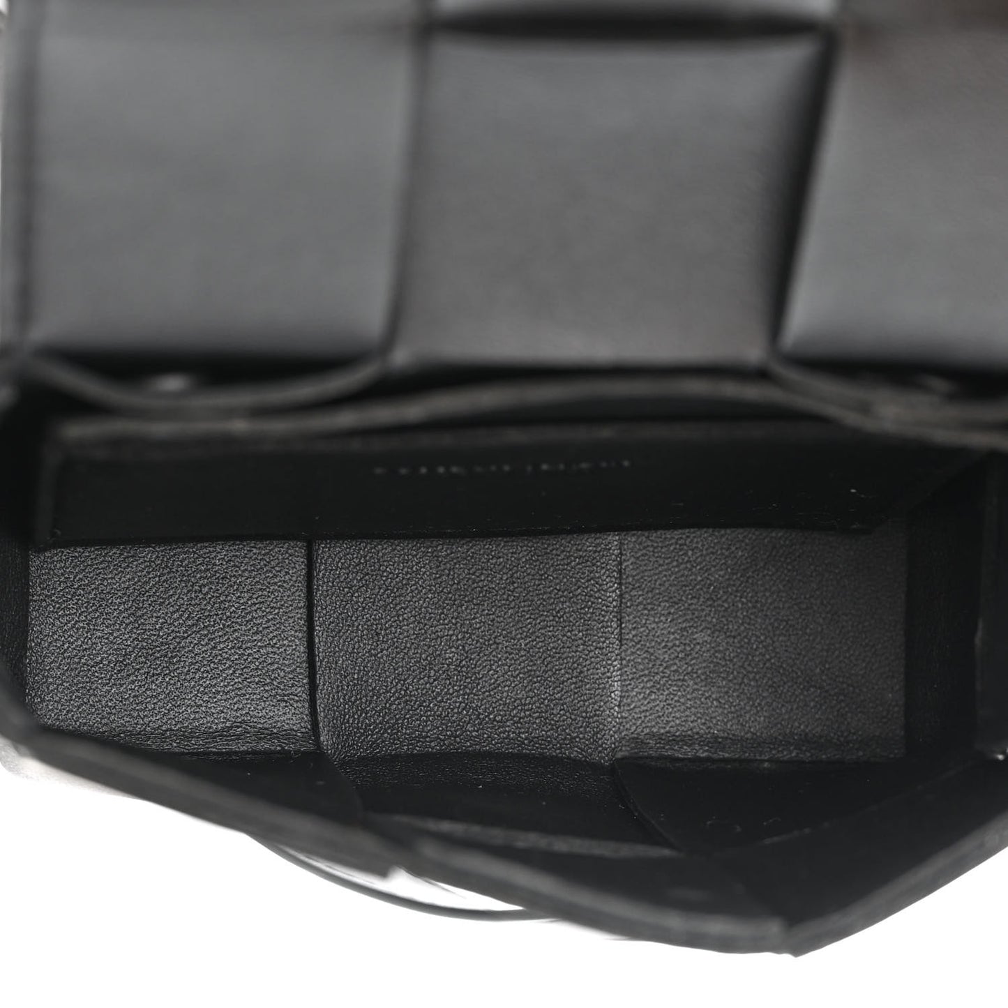 Lambskin Maxi Intreccio Candy Cassette Crossbody Bag Black