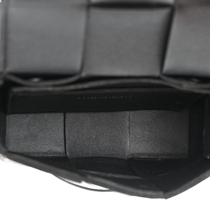 Bottega Veneta Lambskin Maxi Intreccio Candy Cassette Crossbody Bag Black 5 of 9