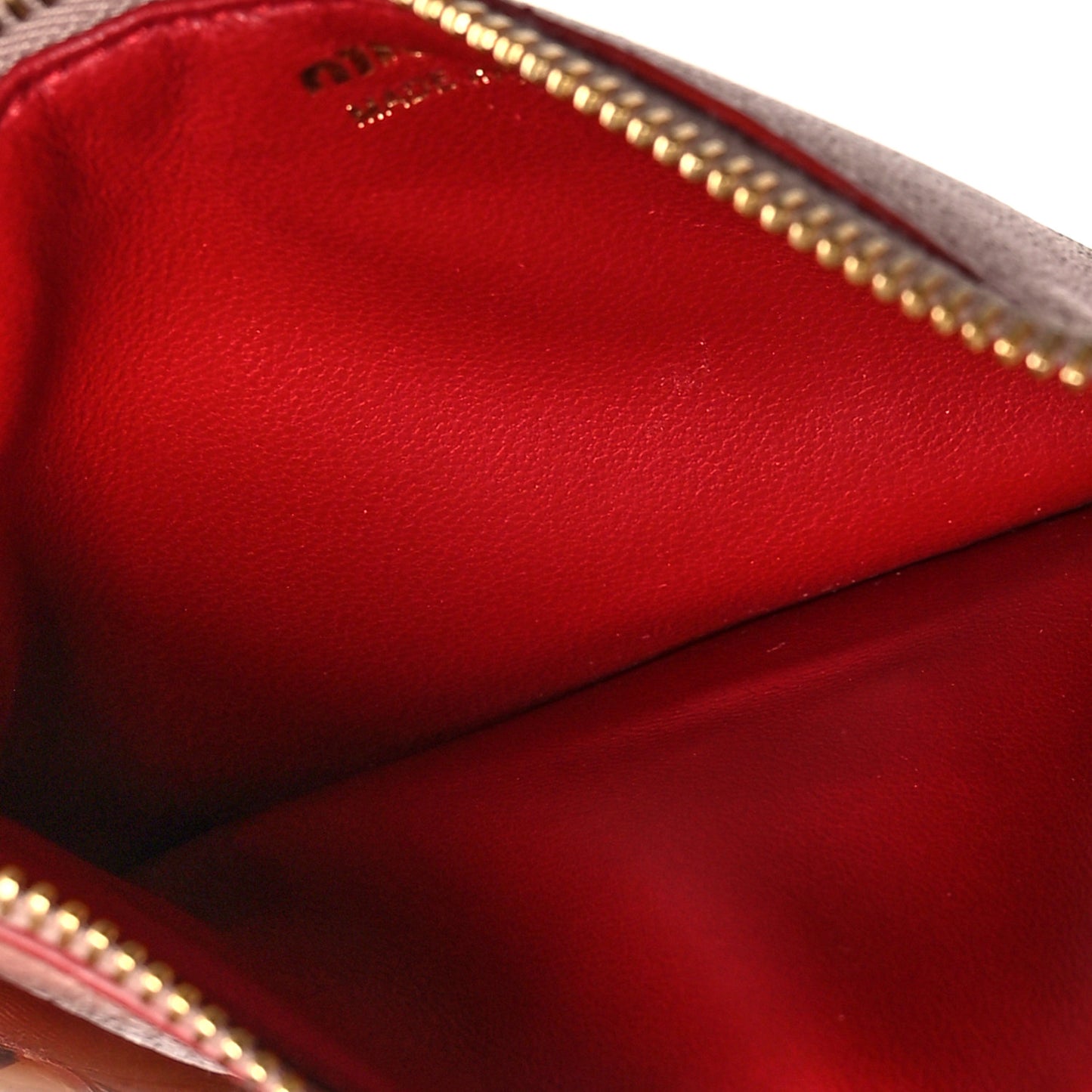 Goatskin Madras Love Zip Card Holder Orchidea