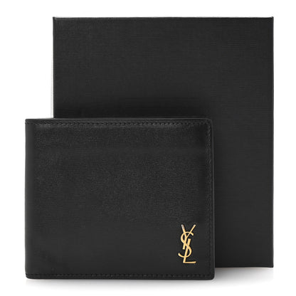 Saint Laurent Shiny Calfskin Tiny Bi-Wallet Black 8 of 8
