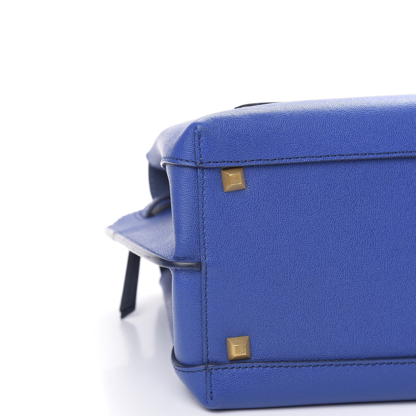 Grained Calfskin Medium Milla Tote Blue