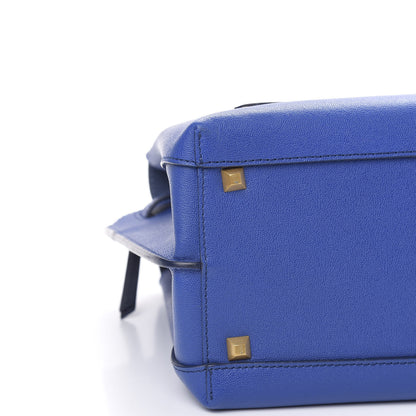 MCM Grained Calfskin Medium Milla Tote Blue 7 of 9